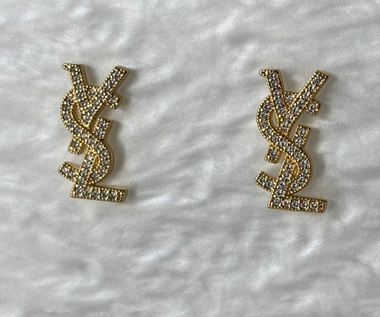 Boucles d’oreille Y strassy