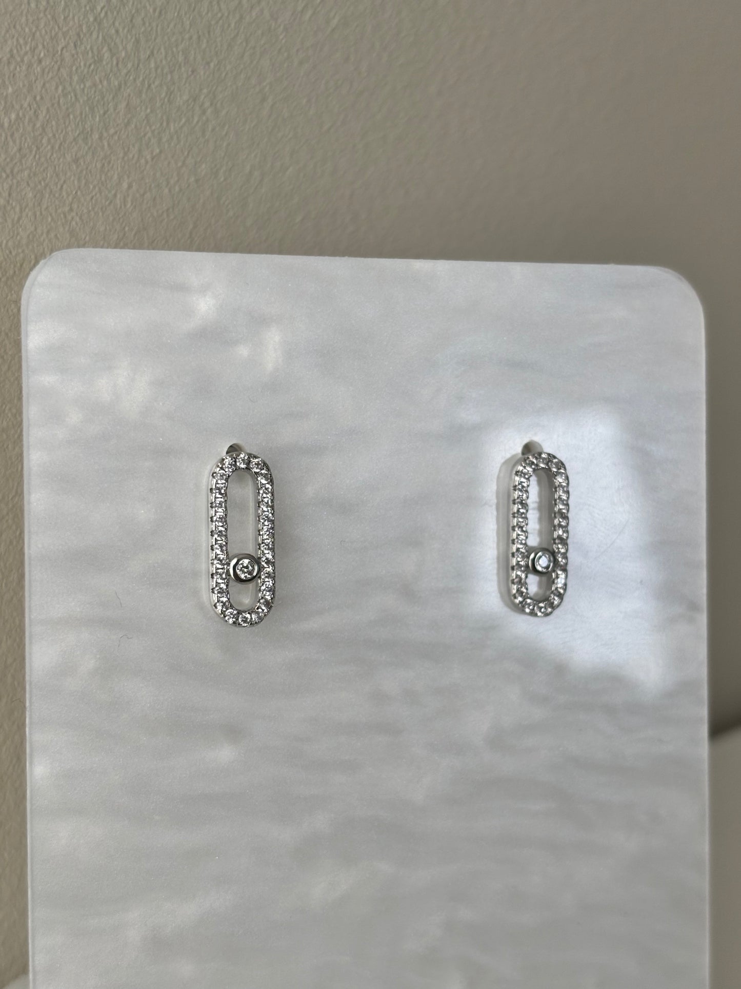 Boucles d’oreille Messia silver