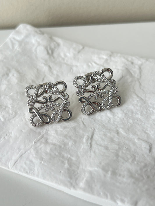 Boucle d'oreille Lou argent