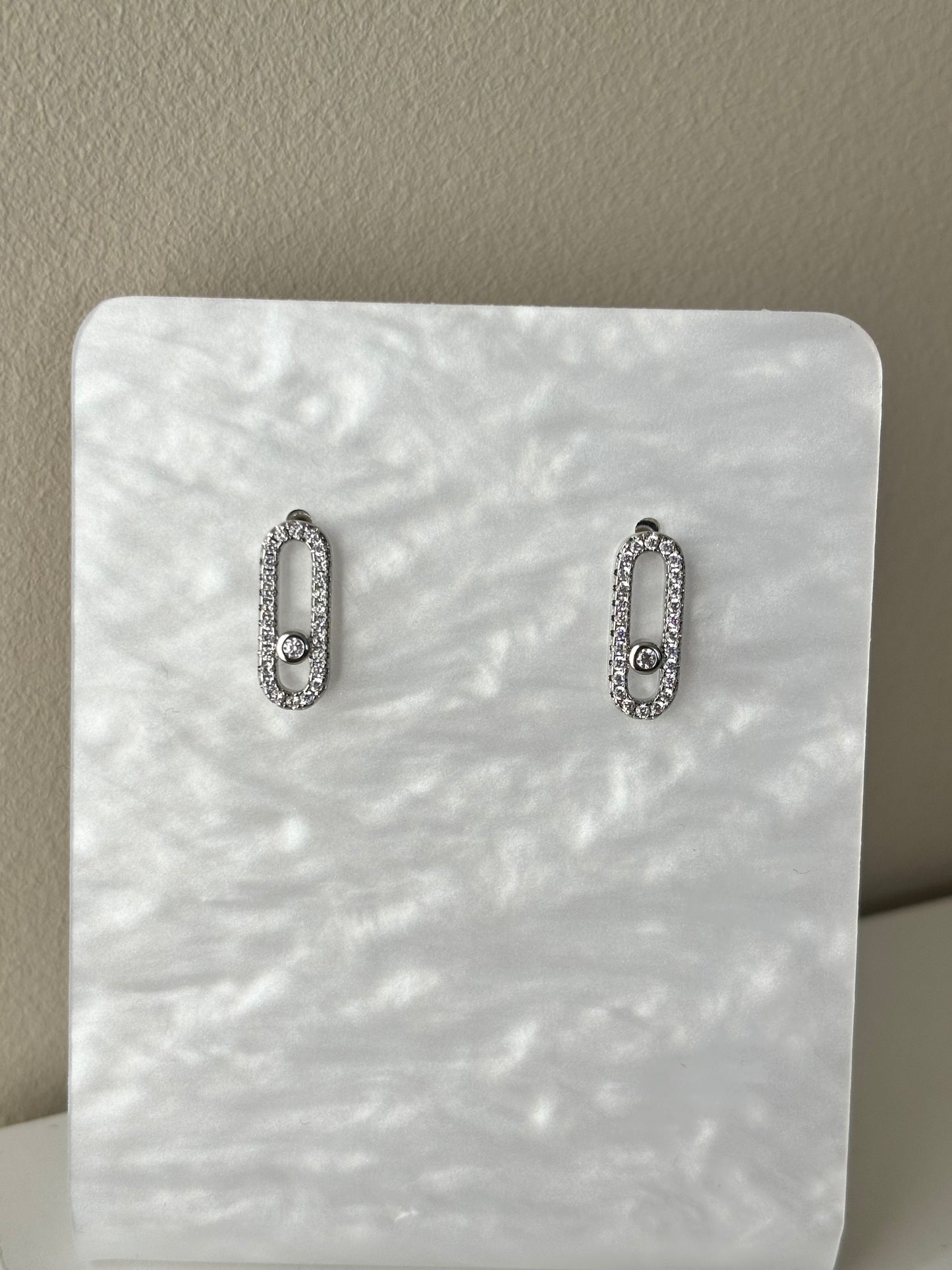 Boucles d’oreille Messia silver