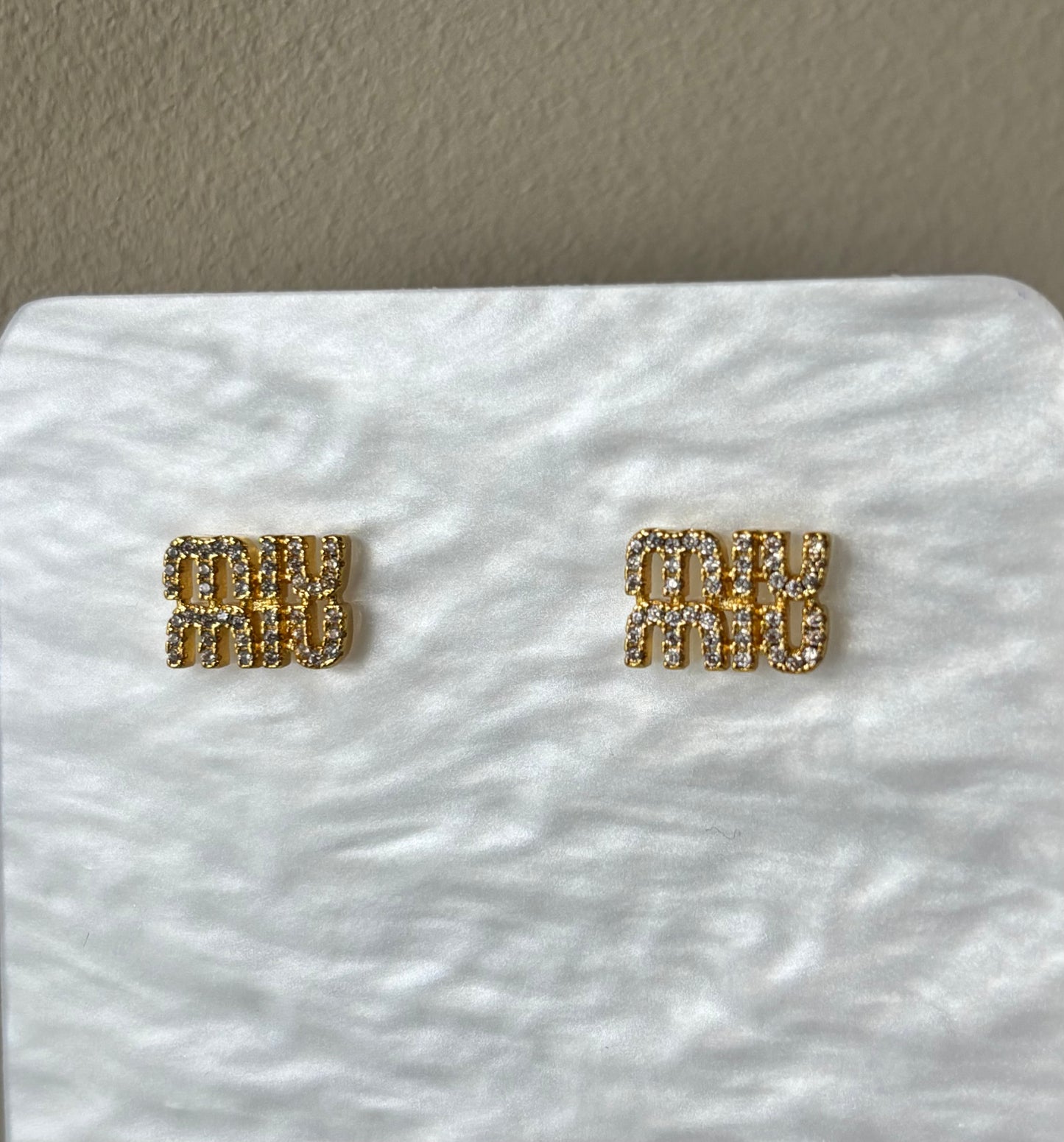Boucles d’oreille miu gold