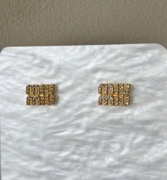 Boucles d’oreille miu gold